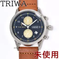 未使用 トリワ 腕時計 TRIWA ランセン ネイビー文字盤×キャメル革レザーのサムネイル