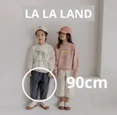 LALALALAND デニム ブラック Sサイズ 2~3歳