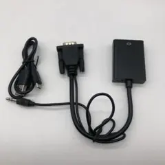 VGA→HDMI変換ケーブル VGA入力 HDMI出力 オーディオ付 A3854