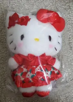 いちご新聞50th ハローキティ　キティ　マスコットホルダー　サンリオ