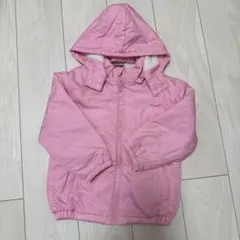 ピンク フリース付きダウンコート　女の子