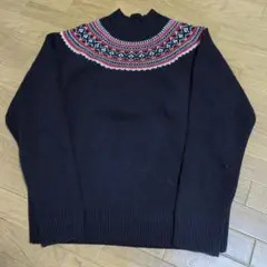 JW ANDERSON ノルディック柄セーター Mサイズ 黒のサムネイル