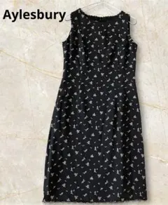 アリスバーリー　花柄ノースリーブひざ丈ワンピース