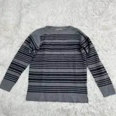 ✨ NANO universe ナノユニバース　ボーダー長袖ニット　トップス