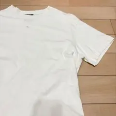 古着　NIKE センターロゴ　スウッシュ　アイボリー　Tシャツ　レア