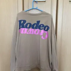 Rodeo clowns ロゴプリント トレーナー ベージュ