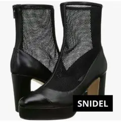 新品未使用☆snidel プラットフォームメッシュブーツ