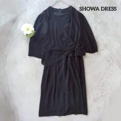 SHOWA DRESS ブラックワンピース 13 冠婚葬祭 フォーマル 黒