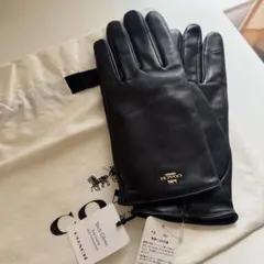 coach 羊革　手袋　グローブ　黒　タグ付き