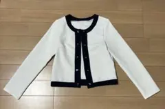 ホワイト ネイビー ジャケットMサイズ