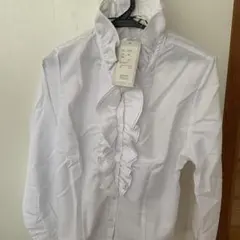 スーツ　ブラウス　襟フリル　13号