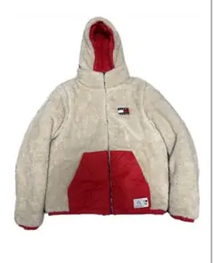 TOMMY JEANS (トミージーンズ) リバーシブル 中綿　ボアフリース