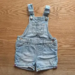 babyGap サロペット　デニムオーバーオール　ショートパンツ 100cm