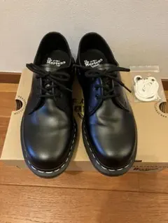 メンズ ドクターマーチン 白ステッチ　1461WS 黒 27cm