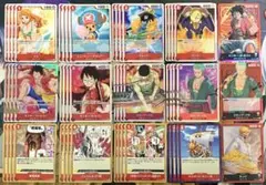 ワンピースカード　赤　ルフィ　ゾロ　サンジ　デッキパーツ