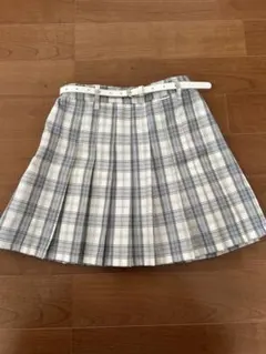 Lovetoxic ベルト付チェック柄キュロットスカート S (140)