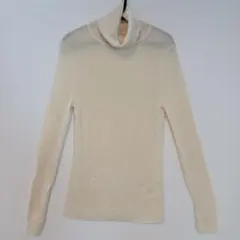 UNIQLO アイボリー タートルネックセーター M