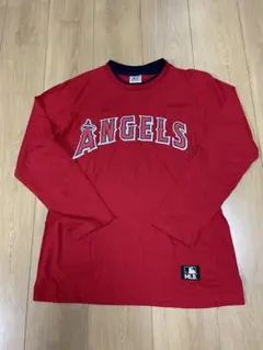 MLB エンゼルス 長袖Tシャツ ロンT M レッドのサムネイル