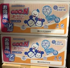 エリエール GOO.N 肌にやさしいおしりふき 80枚×24パックのサムネイル