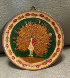 花と孔雀のデザイン 陶器皿 大皿 飾り皿 九谷焼 6号皿 染付瓔珞紋花鳥 大鉢 大皿 お皿 皿 ボウル おしゃれ 鳥