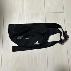 adidas ボディバッグ ブラック THREE STRIPES