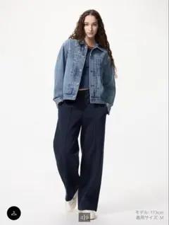 【UNIQLO】メンズ　デニムトラッカージャケットのサムネイル