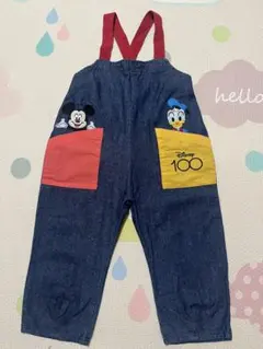 Disney 100 ミッキー ドナルド オーバーオール