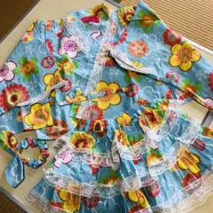 リトルプリンセス 女の子　花柄浴衣 100cm