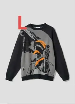 即発送 L チェンソーマン 叫び｜ジャカードニット グラニフ graniph