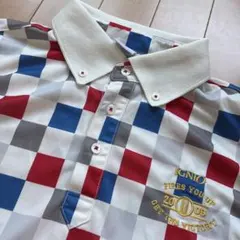 【IGNIO】メンズ　Tシャツ　ゴルフポロシャツ2006 赤青白グレー　Lのサムネイル