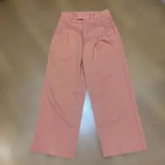 ワイドパンツ ベルトループ付き