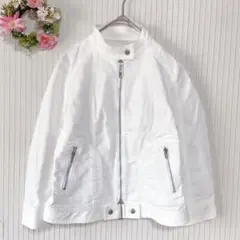 良品★ 【エムケーミッシェルクラン】 デニムジャケット スタンドカラー （L）