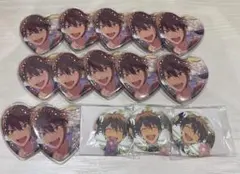 あんスタ 守沢千ハート型ビッグ缶バッジ 5周年 展示会 缶バッジ 15点セット