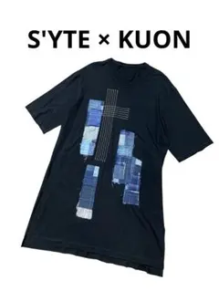 S'YTE × KUON 天竺コットンパッチワーク 半袖ロングカットソーのサムネイル