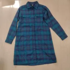 mont-bell チェック柄シャツワンピースレディースSサイズ