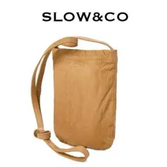 SLOW スロウ サフィラン ヘリンボーン ロール ショルダー バッグ L 