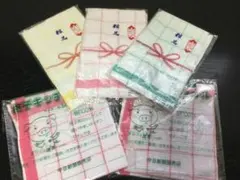 格子キッチンタオル　ふきん5枚セット　　※