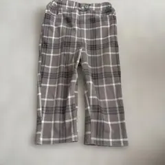 ベージュ系チェック柄パンツ