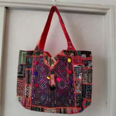シンディ・バローチ 豪華手刺繍 トートバッグ エスニック - メルカリ