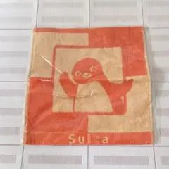 Suica ペンギン ハンドタオル タオルハンカチ オレンジ