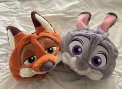 【極美品】ズートピア ニック ジュディ ファンキャップ 帽子 被り物 TDL
