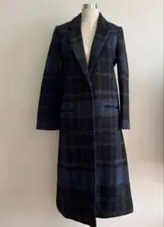 SENSE OF PLACE アーバンリサーチ　チェック柄　ロングコート　軽量