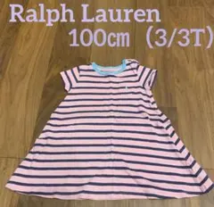 Ralph Lauren ストライプ 半袖ワンピース 100cm