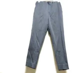 ジーナシス S グレー テーパードパンツ ウエストゴム ポケット ウール混 秋冬