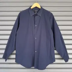 ALFANI ネイビー スリムフィット 長袖シャツのサムネイル