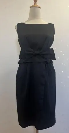 未使用◇リボン付き黒ワンピース
