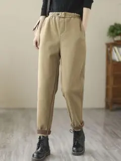 ビッグサイズ カジュアル ゆったり 着痩せ テーパードパンツ 大きいサイズ