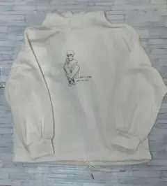 フード付きトレーナー　パーカーM　ホワイト