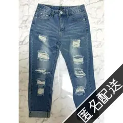 SPIGA スピーガ デニム パンツ ジーンズ ダメージ ロールアップ ギャルのサムネイル