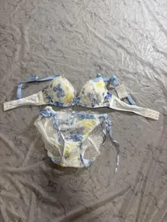 【タグ付】リサマリ ブラショーツセット B65 M 花柄 レース
